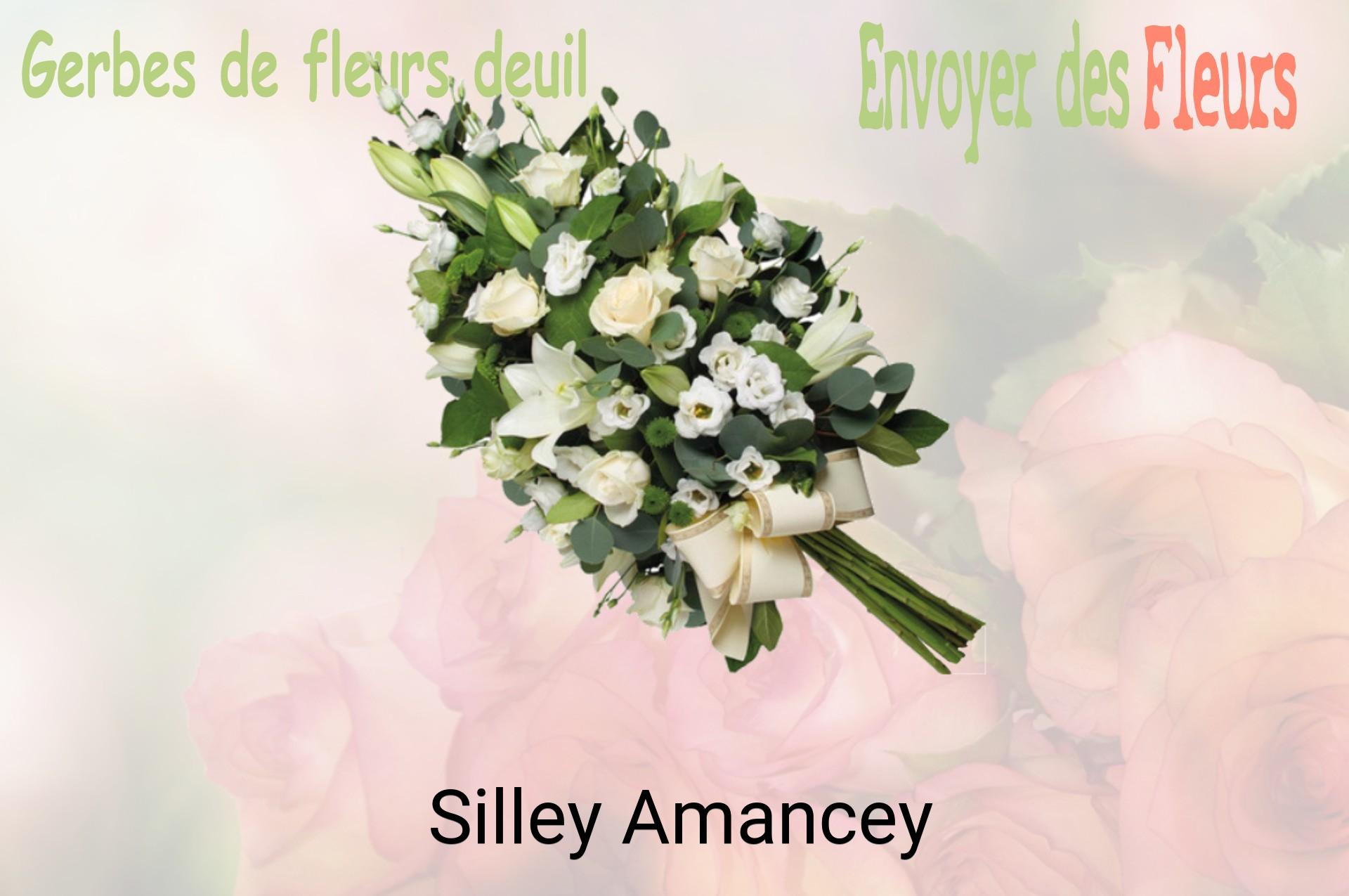 Gerbe de fleurs de deuil livrée à Silley-Amancey